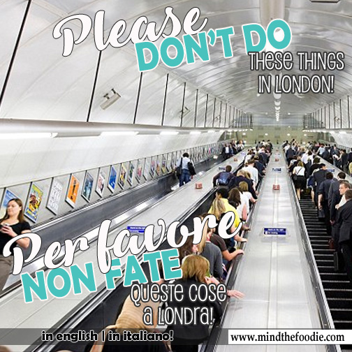 Do NOT do these things in LONDON !